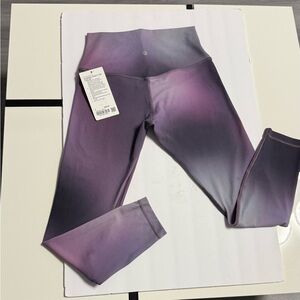 Lululemon Align™ High-Rise Pant 25" - Purple/Grey Ombre Edition - Size 8 (NWT)